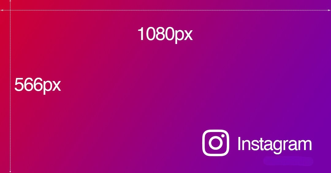 Instagram standard landscape size of photos