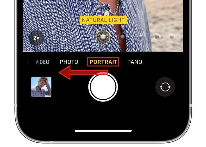 Portrait mode on Iphone - how to convert photo to portrait mode