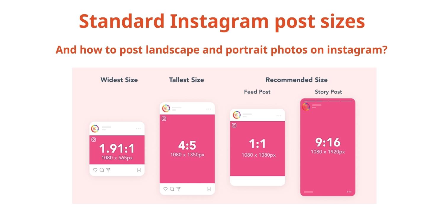 How to post landscape and portrait photos on instagram