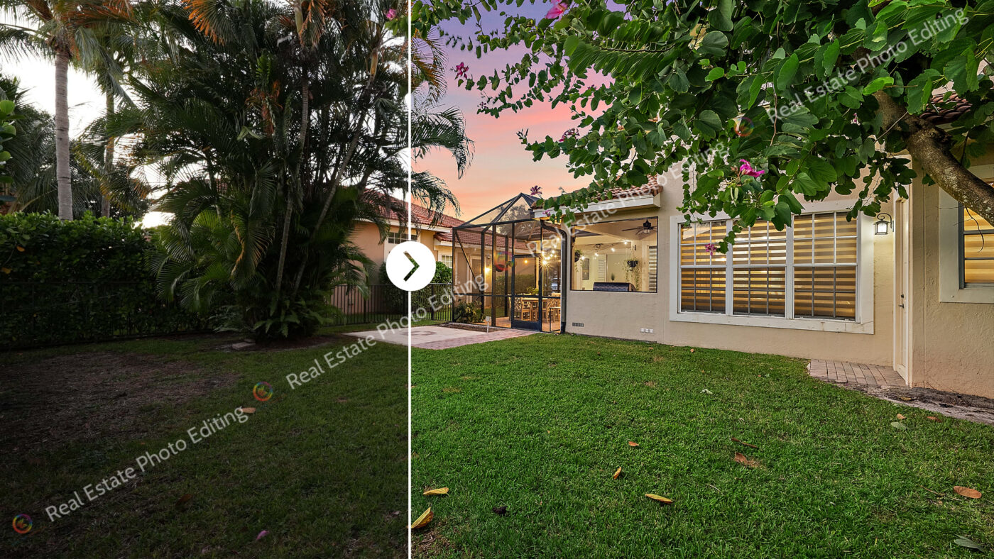 Unedited RAW real estate image illustrating lighting imbalance and lack of visual polish